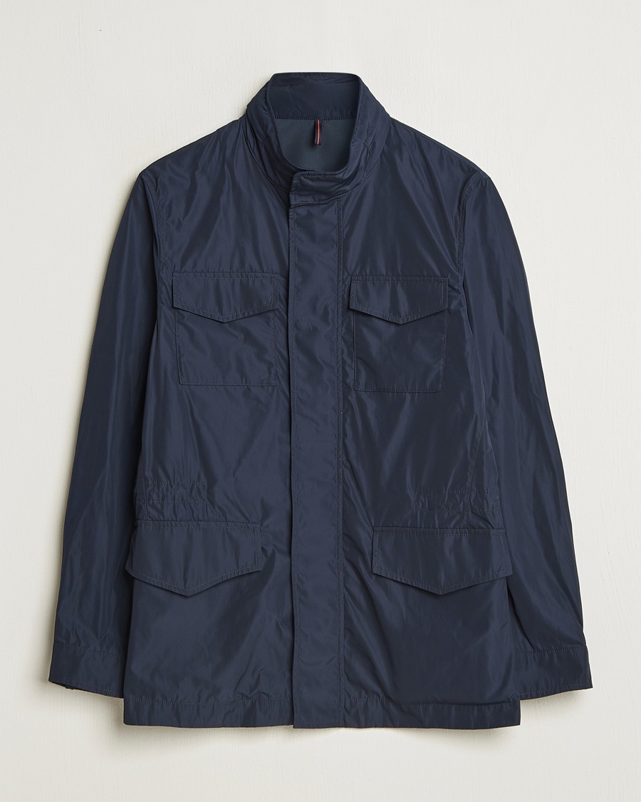 Men | Clothing | Incotex | Technical Nylon Field Jacket Navy