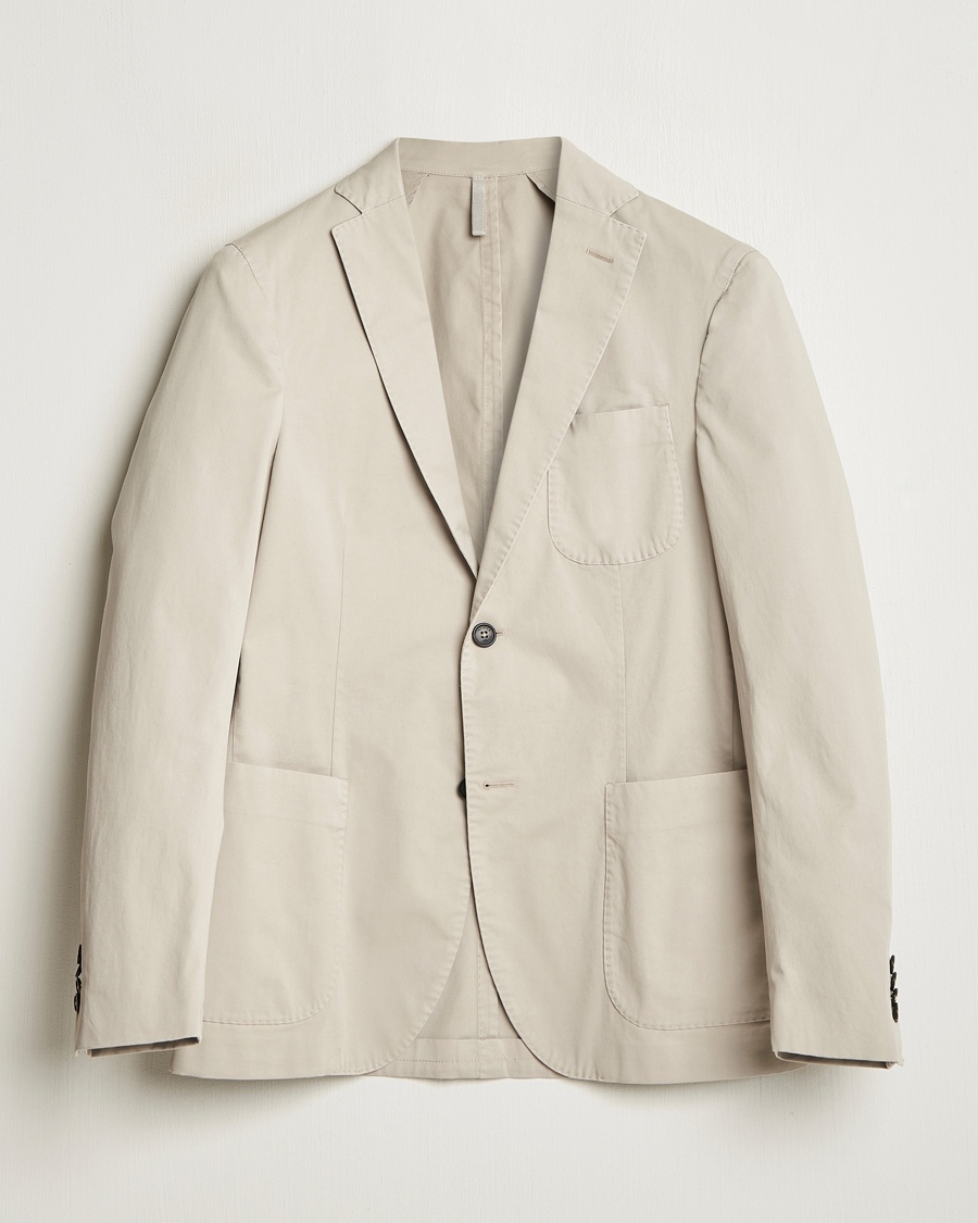 Men | Clothing | Incotex | Unconstructed Comfort Cotton Blazer Light Beige