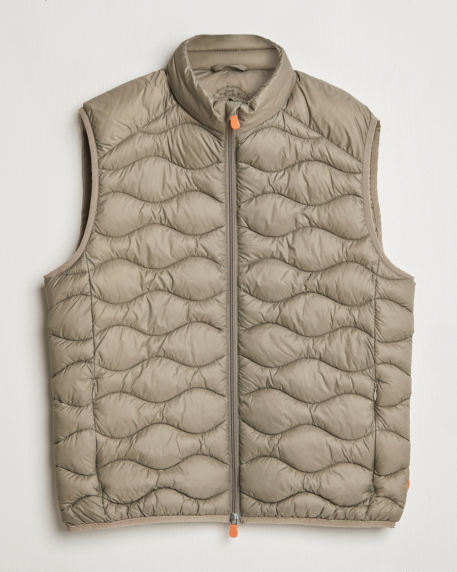 Men | Gilets | Save The Duck | Tide Lightweight Padded Vest Elephant Grey