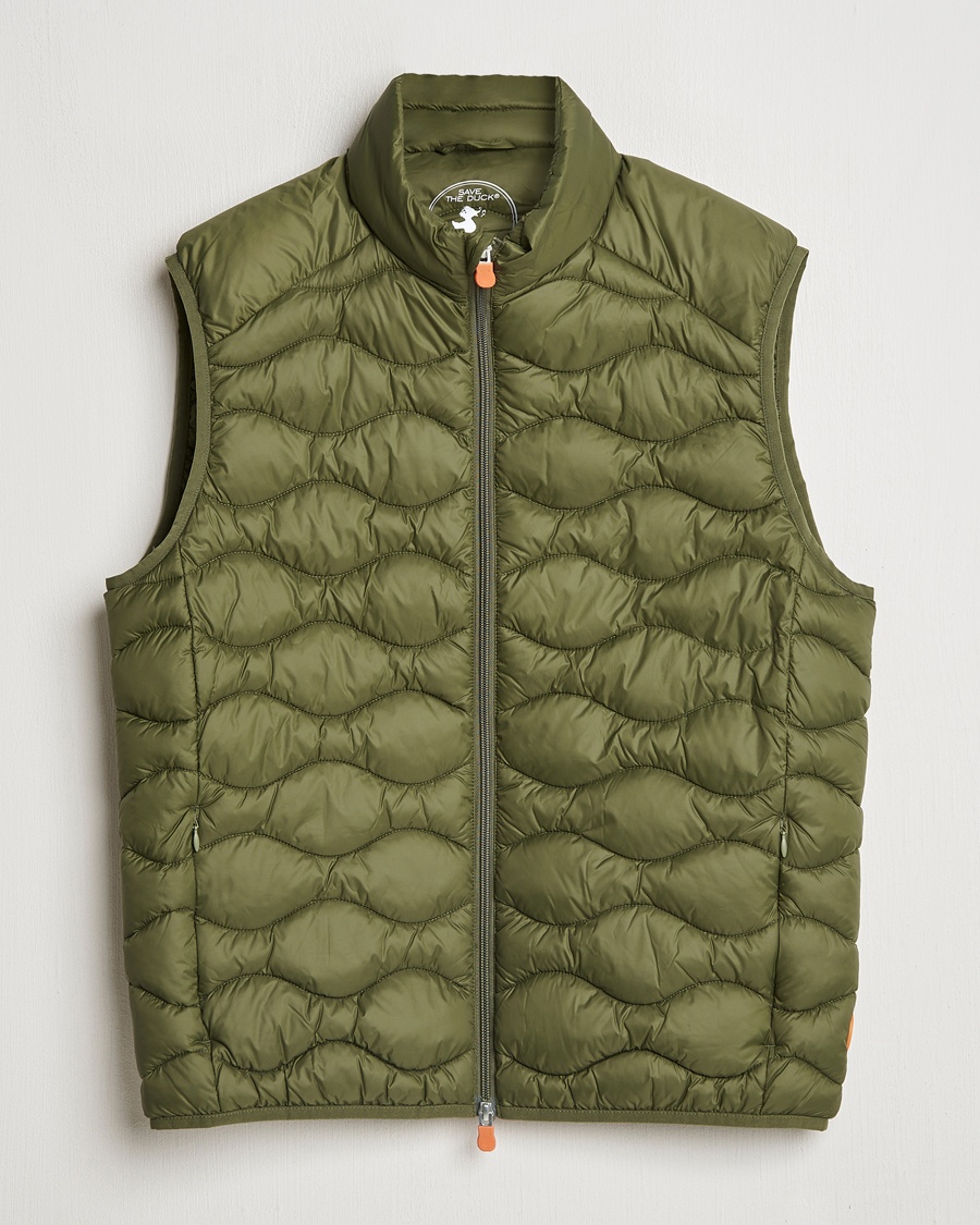 Men | Gilets | Save The Duck | Tide Lightweight Padded Vest Dusty Olive
