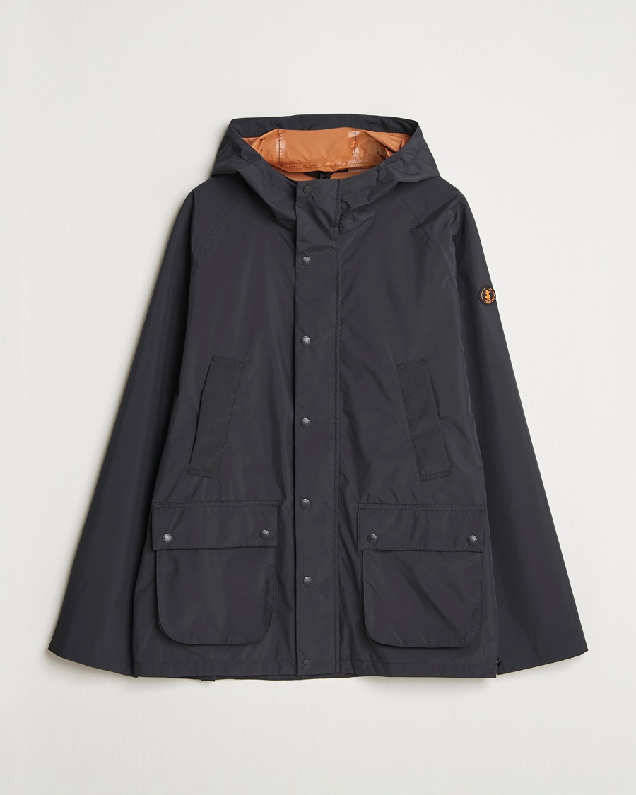 Men | Save The Duck | Save The Duck | Ghibli Wind/Water Resistant Hooded Jacket Black