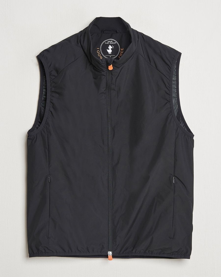 Men | Gilets | Save The Duck | Mars Wind/Water Resistant Vest Black