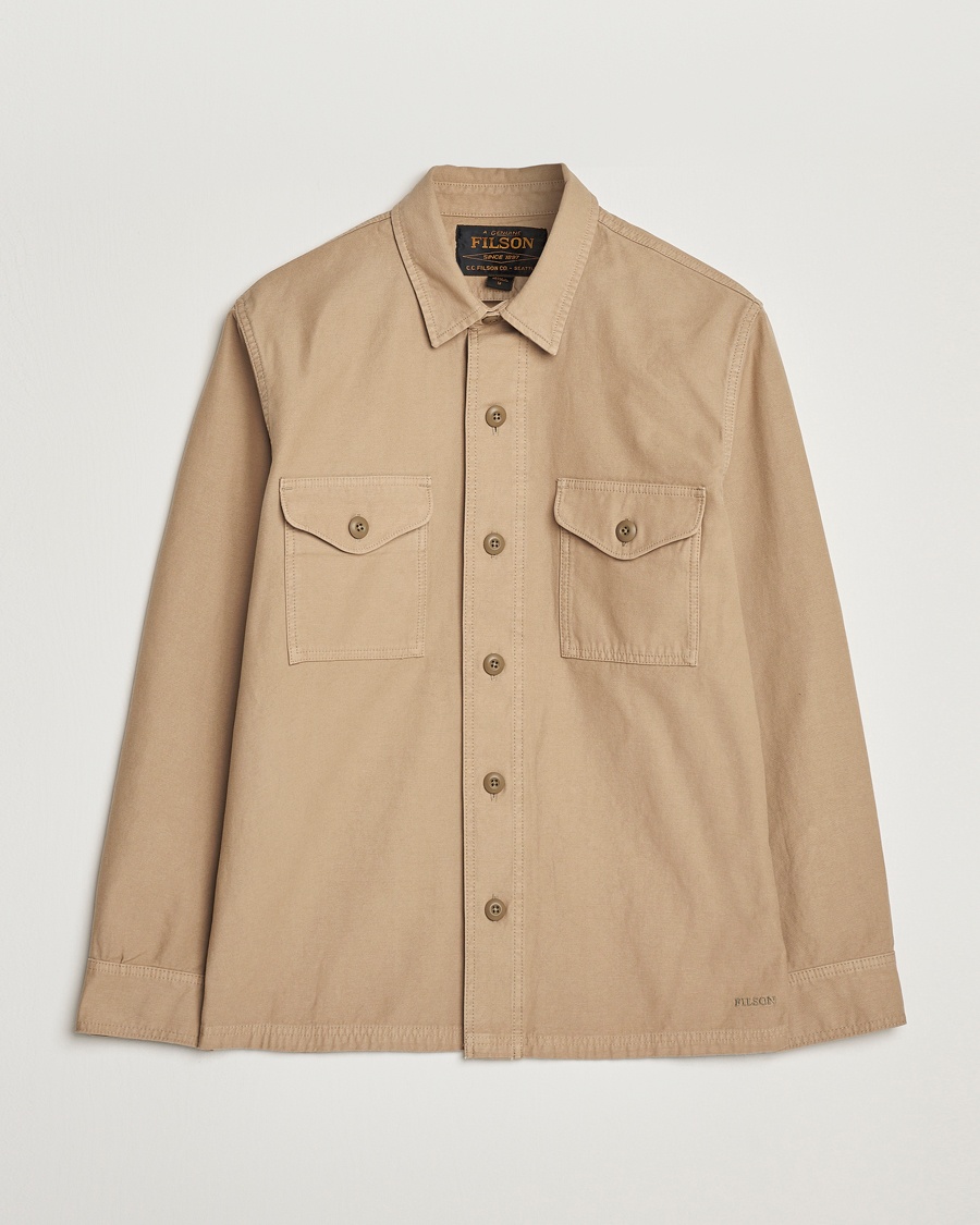 Men | Filson | Filson | Reverse Sateen Jac-Shirt Gray Khaki