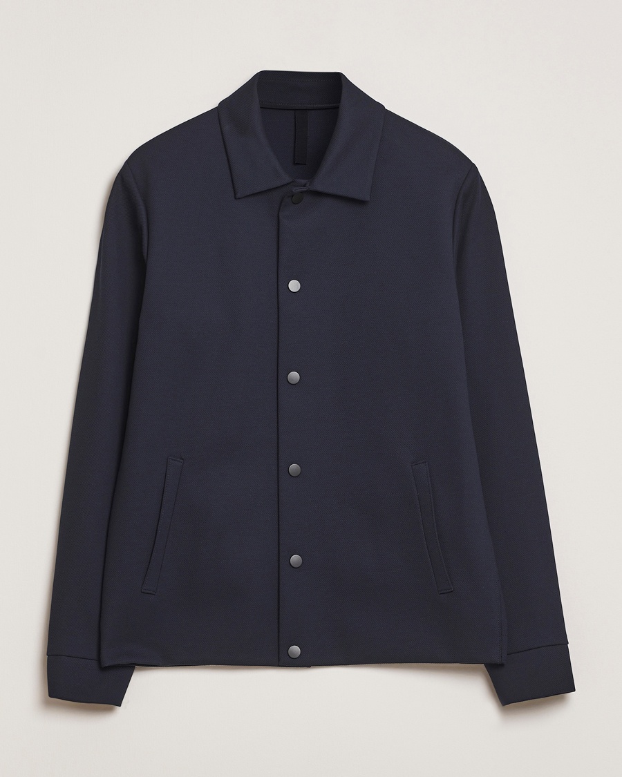 Men | Coats & Jackets | Harris Wharf London | Loro Piana Cavalry Twill Coach Jacket Navy Blue