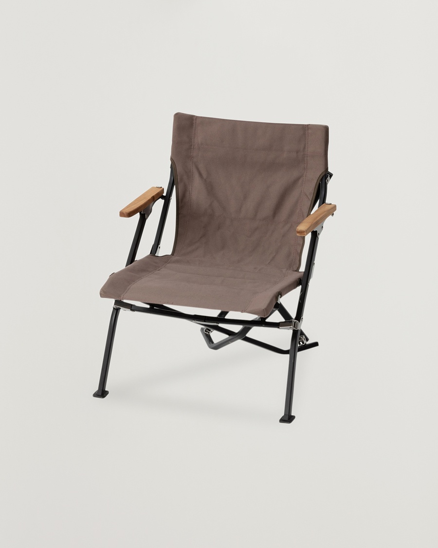 Snow Peak Luxury Low Beach Chair Grey – Brown
