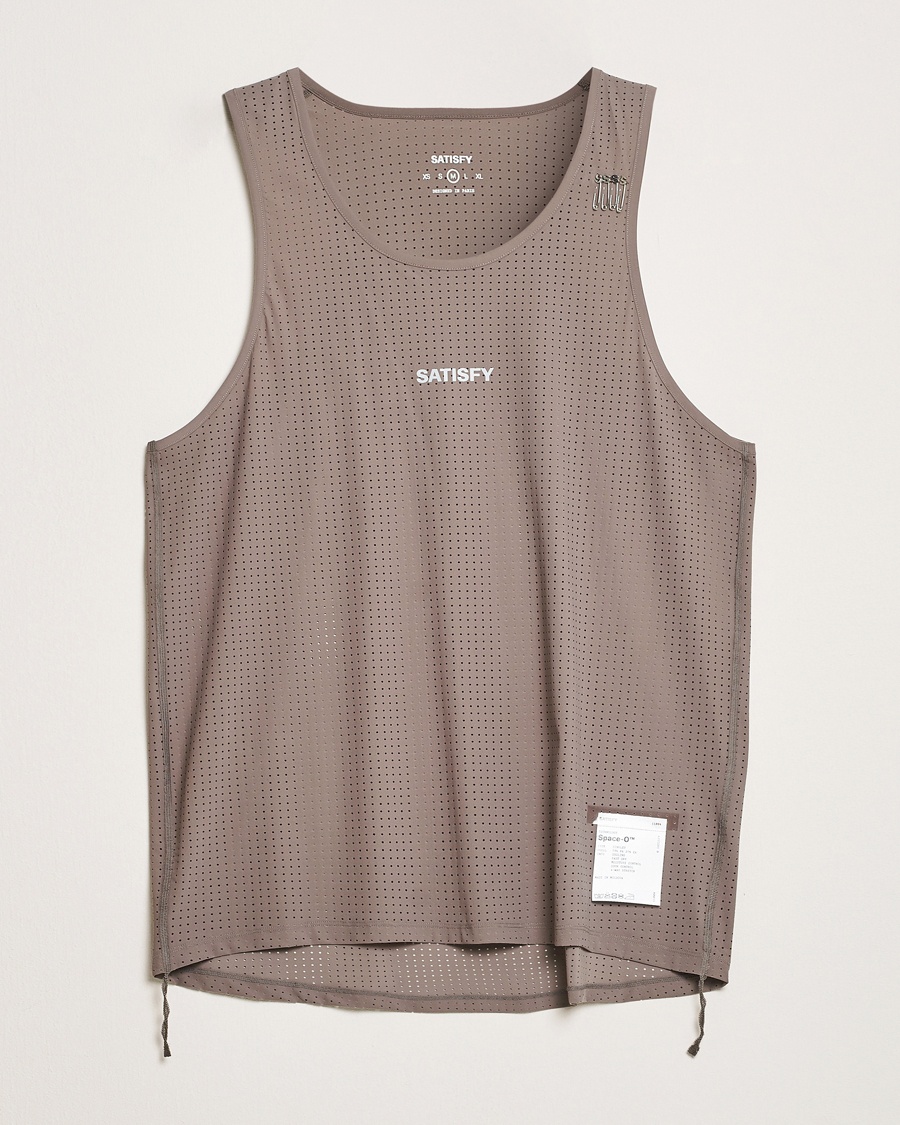 Men | Satisfy | Satisfy | Space-O Singlet Taupe