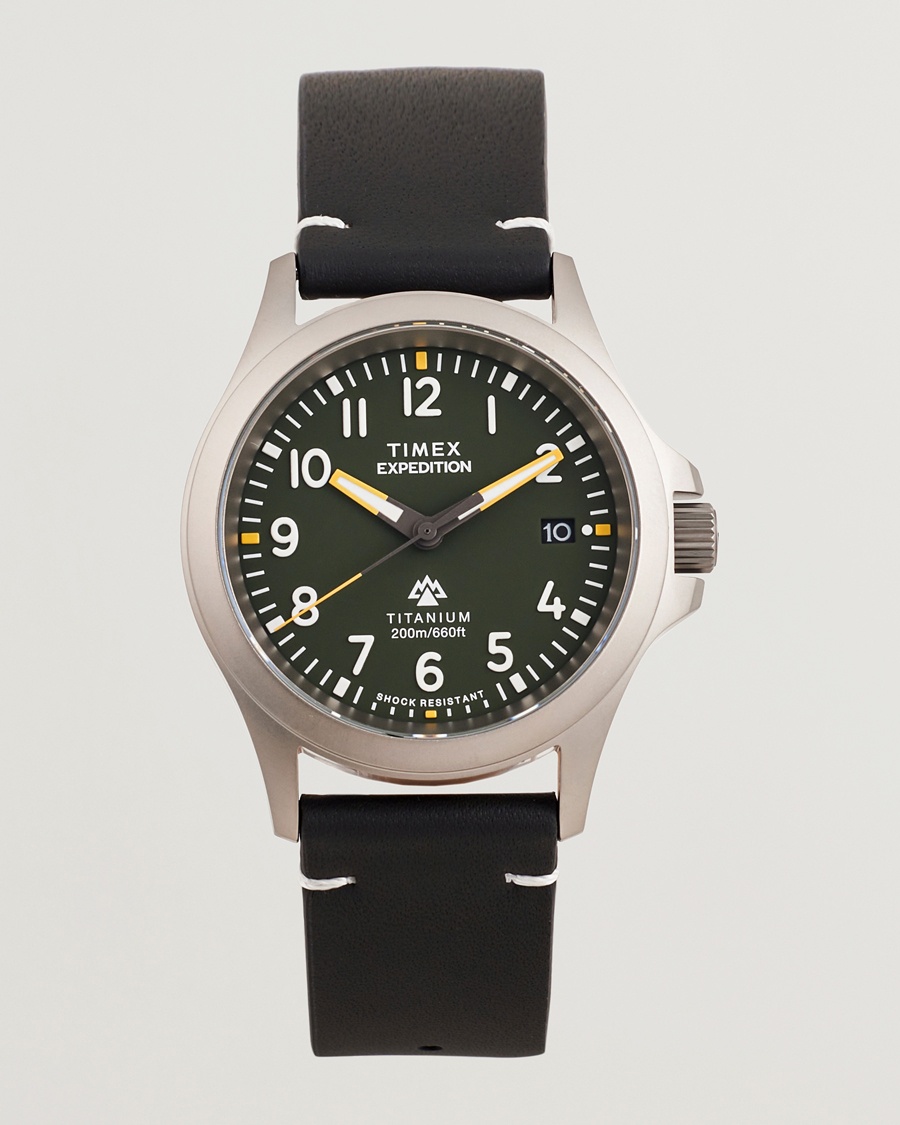 Men | | Timex | Expedition Titanium 38mm Green Dial