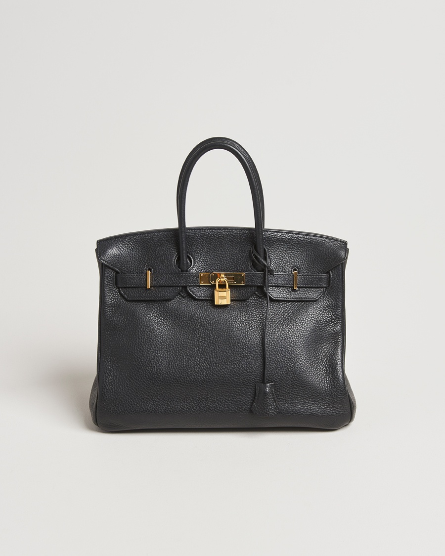 Men | | Hermès Pre-Owned | Birkin 35 Taurillon Clémence Leather Black