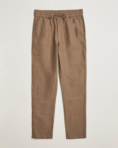 LES DEUX Patrick Linen Pants Cub – Brown
