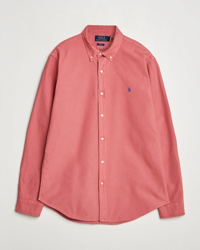 Men | Business & Beyond - Casual | Polo Ralph Lauren | Slim Fit Garment Dyed Oxford Shirt Adirondack Berry