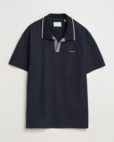 Men | Polo Shirts | GANT | Tipping Polo Evening Blue