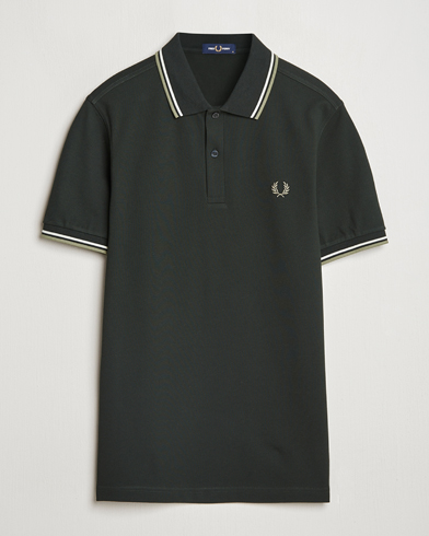 Men | Polo Shirts | Fred Perry | Twin Tipped Polo Shirt Night Green