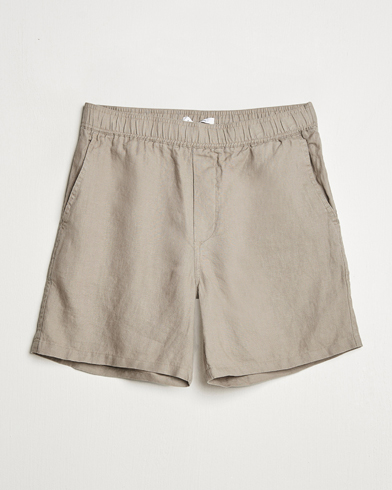 Men | Business & Beyond - Casual | Samsøe Samsøe | Jabari Linen Drawstring Shorts Greige