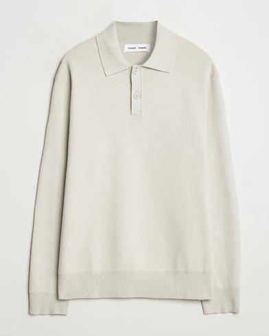 Men | Business & Beyond - Casual | Samsøe Samsøe | Nino Knitted Polo Moonstruck