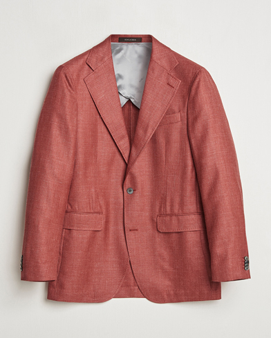 Men | Blazers | Oscar Jacobson | Fellow EVO Wool/Silk/Linen Blazer Red
