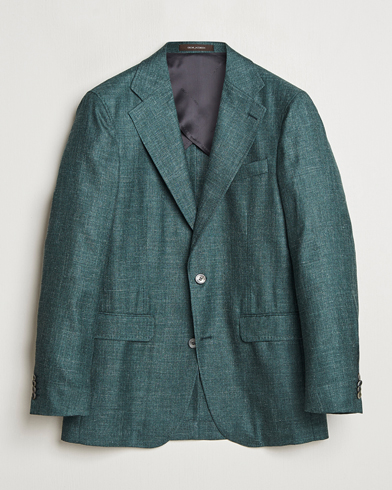 Oscar Jacobson Fellow EVO Wool/Silk/Linen Blazer Green – Green