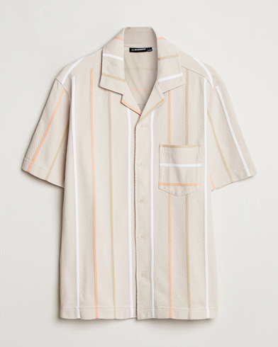 Men | J.Lindeberg | J.Lindeberg | Theron Stripe Resort Shirt Moonbeam