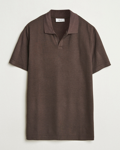 Men | What's new | NN07 | Paul Cotton/Lyocell Polo Coffee