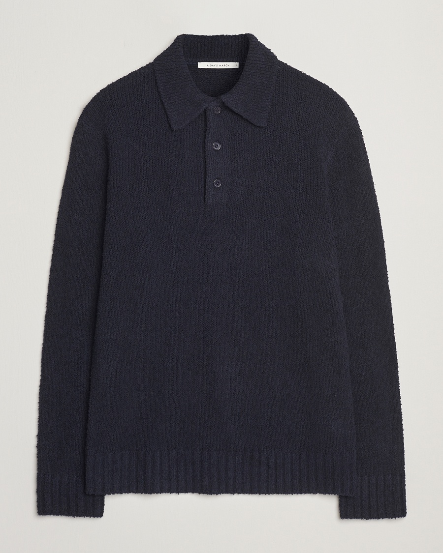 Men | A Day's March | A Day's March | Dover Structured Polo Navy