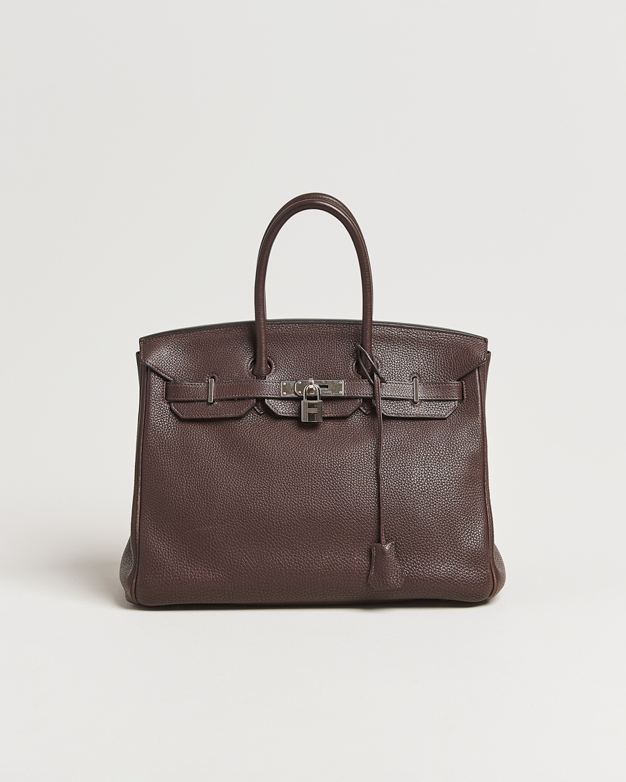 Men | Accessories | Hermès Pre-Owned | Birkin 35 Taurillon Clémence Ebène