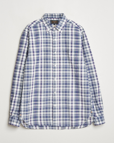 Men | Heritage Corner | BEAMS PLUS | Madras Button Down Shirt White/Blue