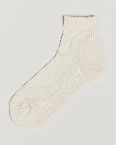 Men | Heritage Corner | BEAMS PLUS | Short Pile Socks Off White