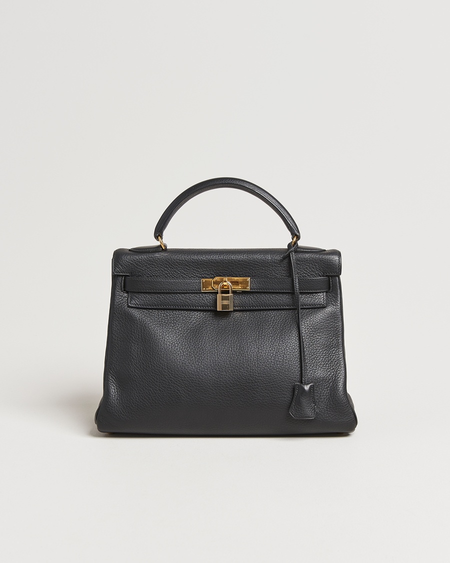 Men | | Hermès Pre-Owned | Kelly 32 Handbag Taurillon Leather Black