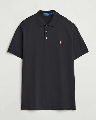Men | Polo Shirts | Polo Ralph Lauren | Custom Slim Fit Cotton Polo Polo Black
