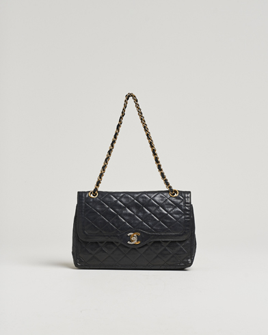 Men | | Chanel Pre-Owned | Classic Medium Double Flap Bag Black