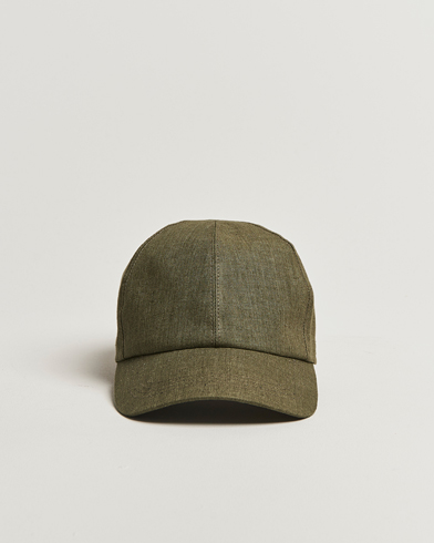 Wigéns Baseball Linen Cap Olive – Green