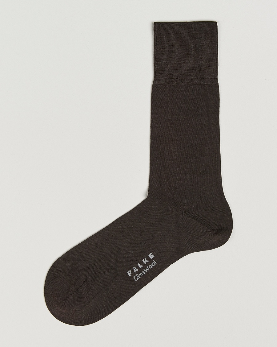 Men | Everyday Socks | Falke | Clima Wool Sock Brown