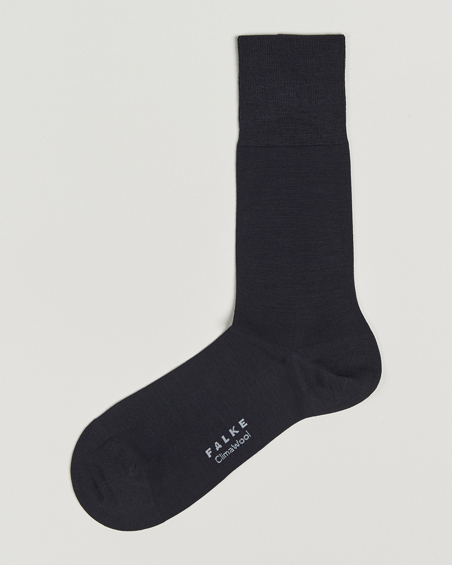 Men | Everyday Socks | Falke | Clima Wool Sock Dark Navy