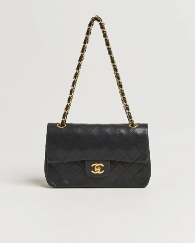 Men | | Chanel Pre-Owned | Classic Double Flap Small Lambskin Black