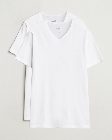 BOSS BLACK 2-Pack Relaxed Fit V-Neck T-Shirt White – White