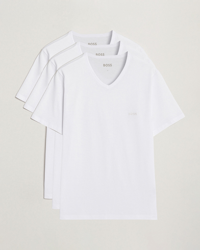 BOSS BLACK 3-Pack V-Neck T-Shirt White – White