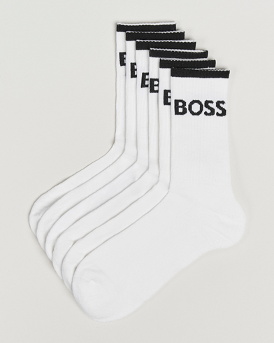 BOSS BLACK 6-Pack Sport Socks White – White