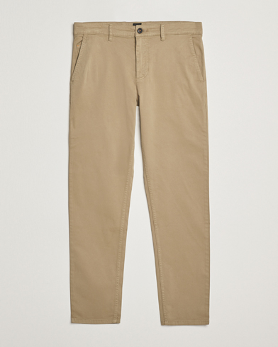 Men | Trousers | BOSS ORANGE | Tapered Fit Cotton Chinos Beige