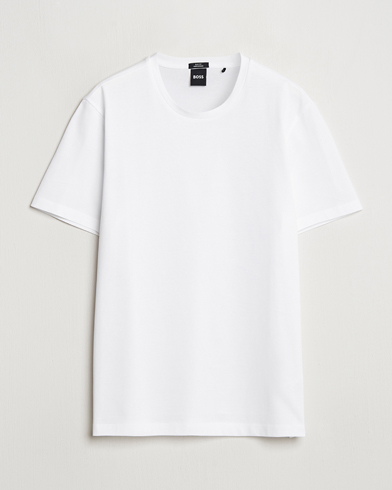 BOSS BLACK Tessler Mercerized Crew Neck T-Shirt White – White