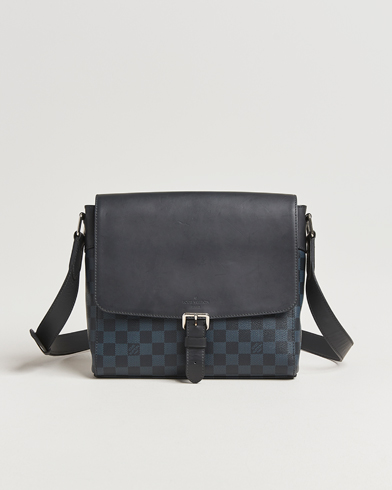 Louis Vuitton Pre-Owned Newport Messenger PM Damier Cobalt – Black