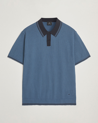 PS Paul Smith Knitted Polo Blue – Blue