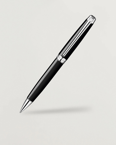Caran d'Ache Caran d' Ache Léman Ballpoint Pen Ebony Black/Silver Plated – Black