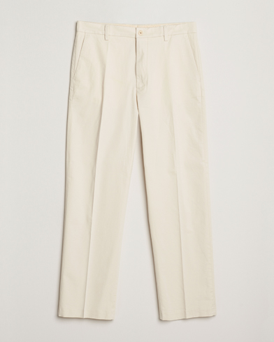 NN07 Paw Relaxed Fit Pleated Chinos Ivory – White