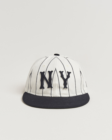 New Era Retro Crown 9Fifty Melton Wool Cap New York Yankees Stripe – White