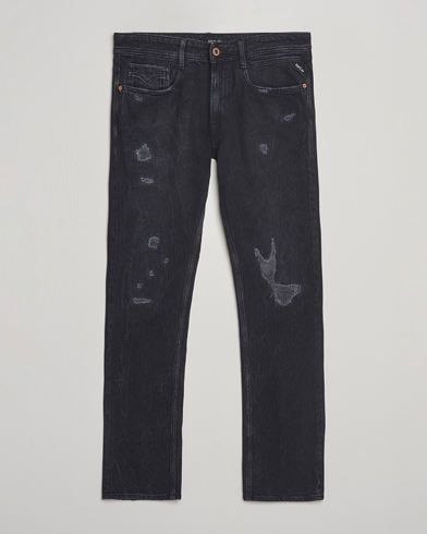 Replay Rocco Comfort Fit Stretch Jeans Washed Black – Black