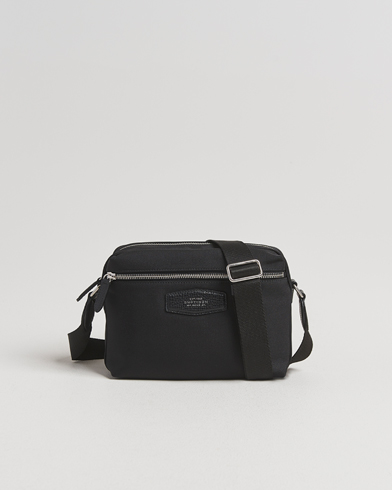 Smythson Canvas Norton Crossbody Bag Black – Black