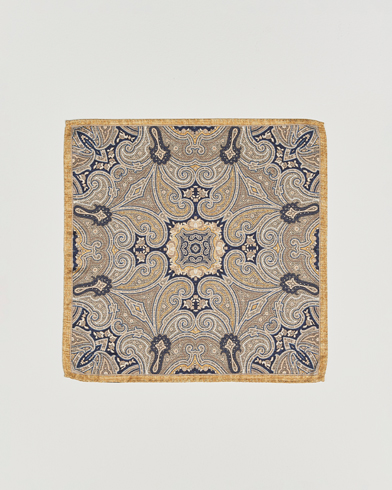  Silk Doublefaced Pocket Square Yellow