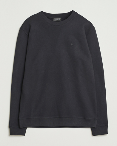 Dondup Logo Crew Neck Sweatshirt Black – Black