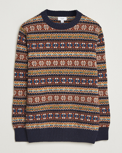Men | Eton | Eton Wool Knitted Fair Isle Sweater Multi