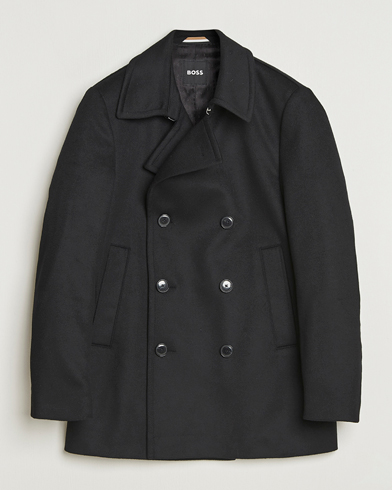 BOSS BLACK Hyde Wool Peacoat Black – Black