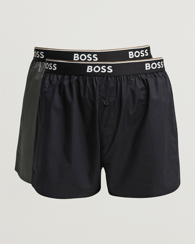 Men | BOSS BLACK | BOSS BLACK 2-Pack Boxer Shorts Green/Black